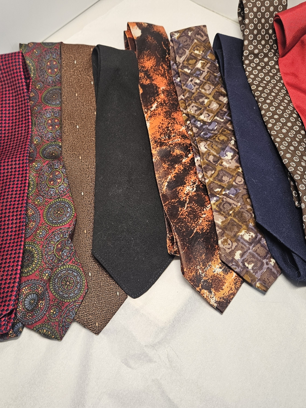 Bundle Lot Of 11 Vintage Mens Ties Neckties.